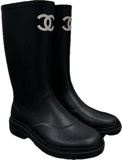 chanel wellington boots.